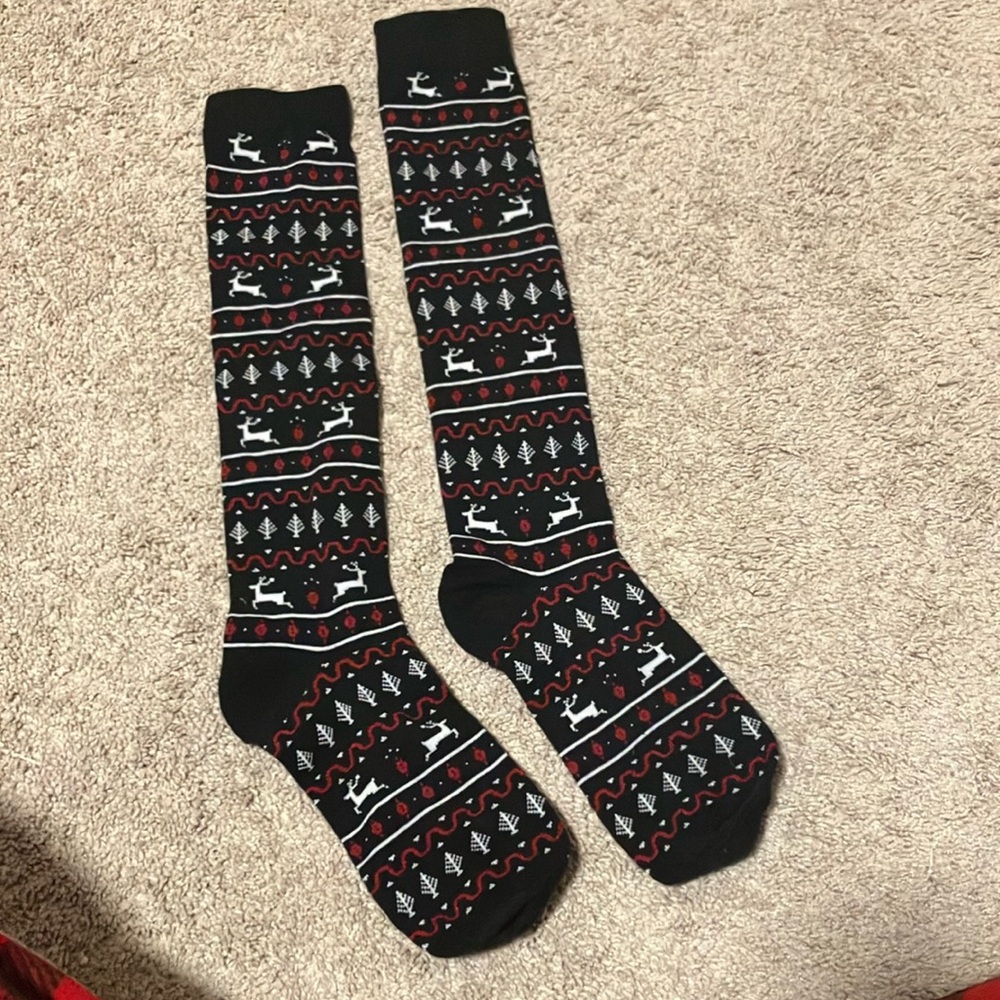 Knee high Christmas socks